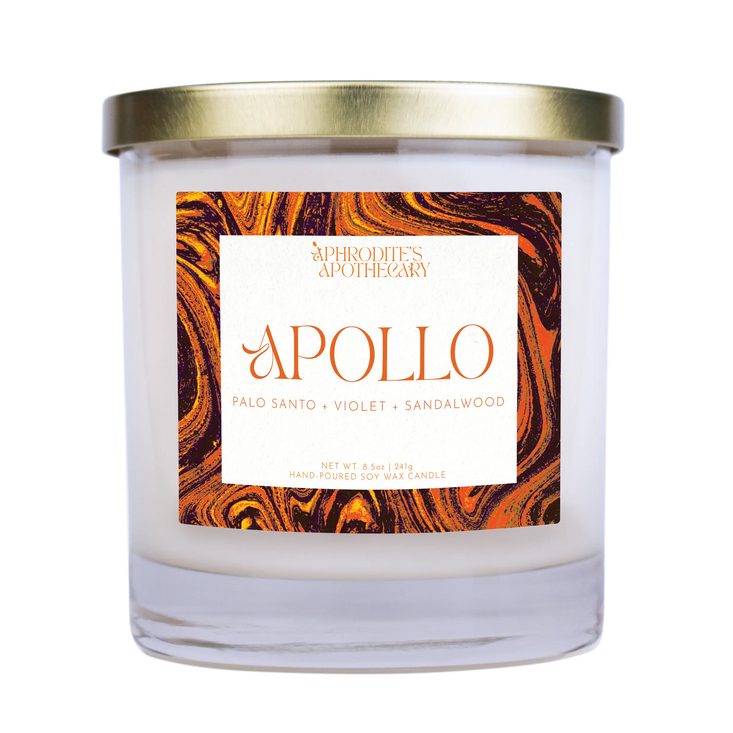 Aphrodite Candle 8.5oz on transparent background