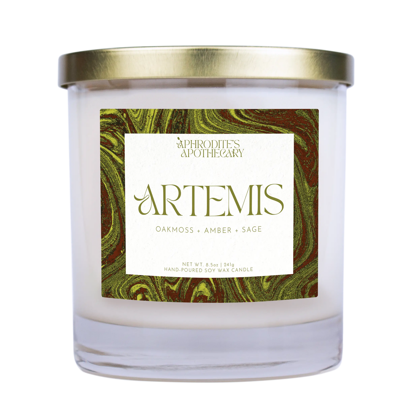 Artemis Candle 8.5 oz on transparent background