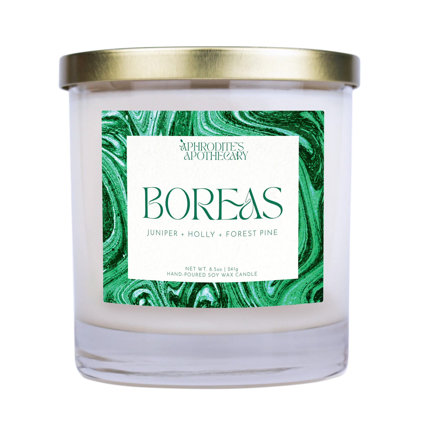 Boreas Candle 8.5 oz on transparent background
