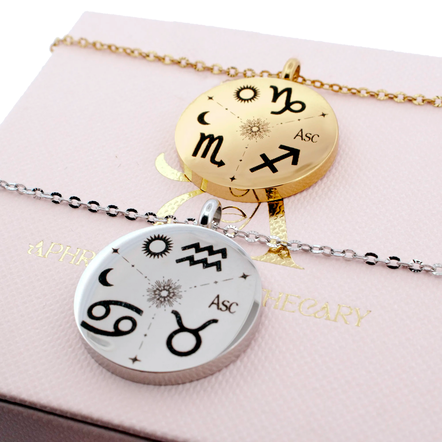 Sun, Moon & Rising Sign Astrology Necklace
