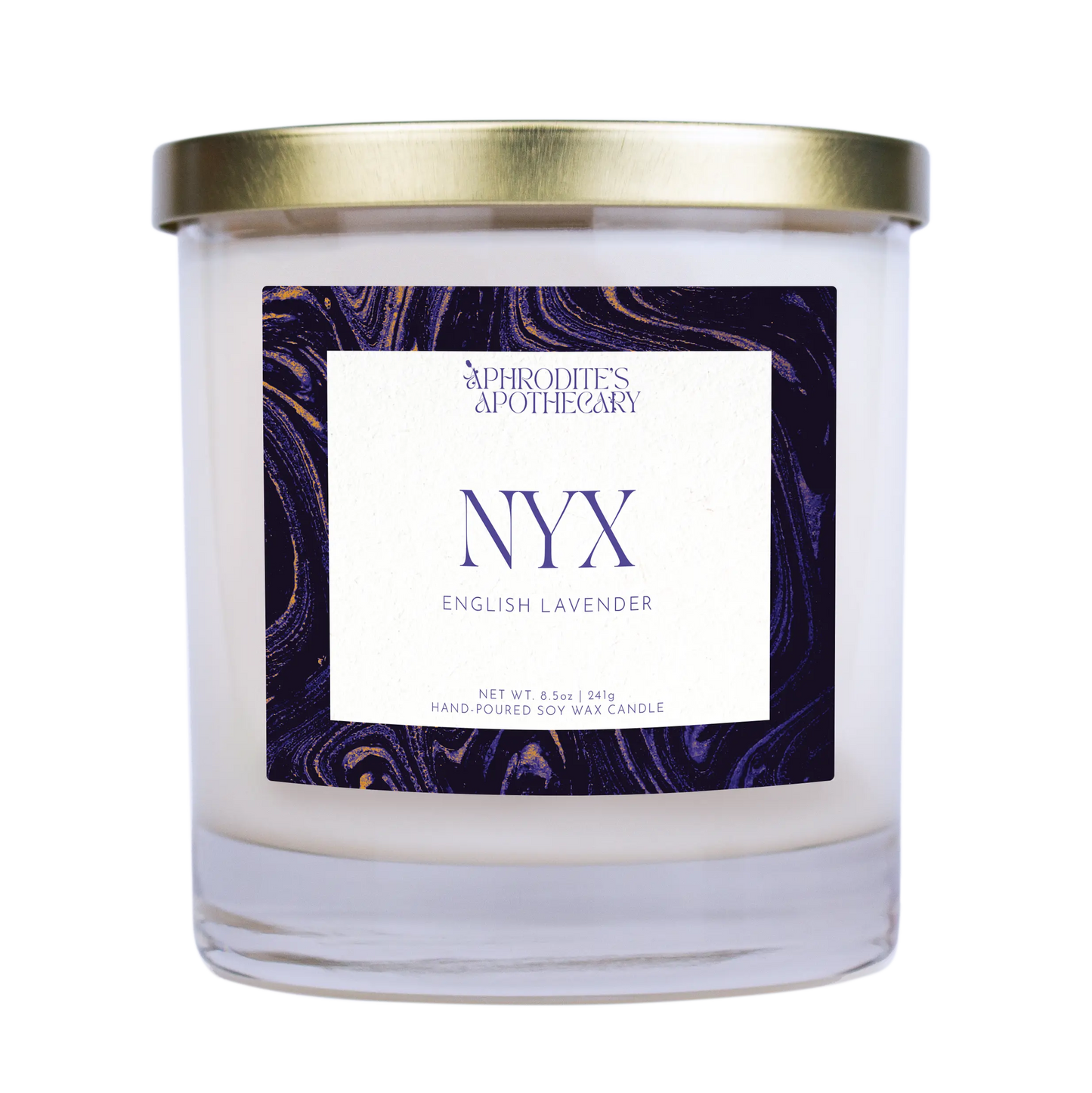 Nyx Candle 8.5 oz on transparent background