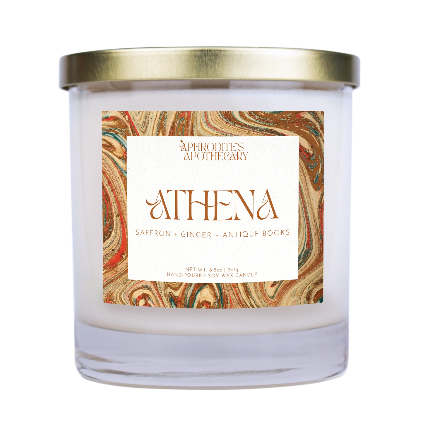 Athena Candle 8.5 oz on transparent background