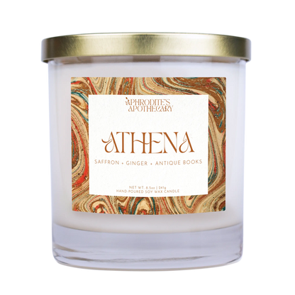 Athena Candle 8.5 oz on transparent background