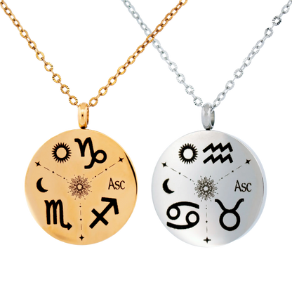 Custom Big 3 Astrology Necklace