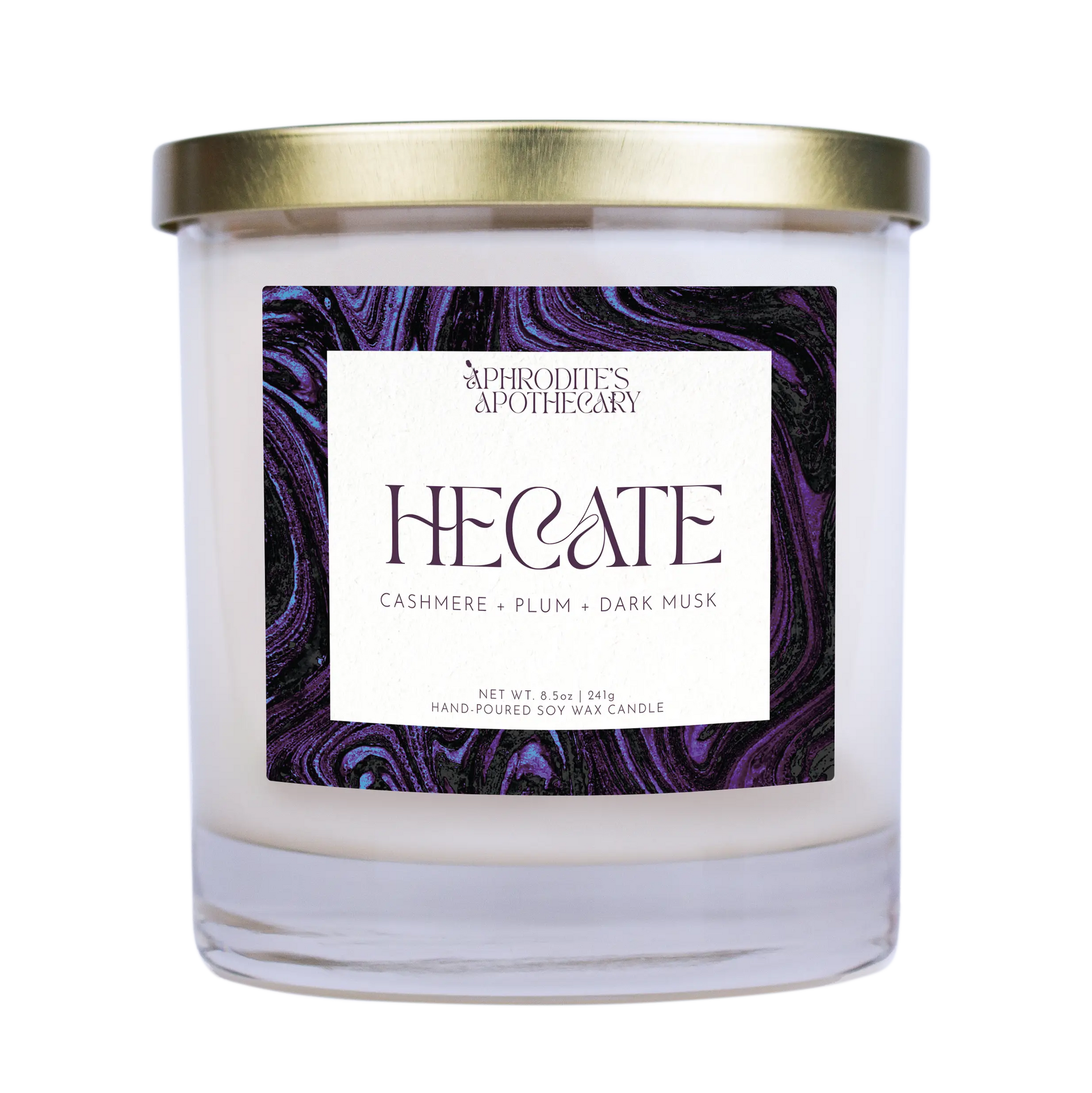 Hecate Candle 8.5 oz on transparent background