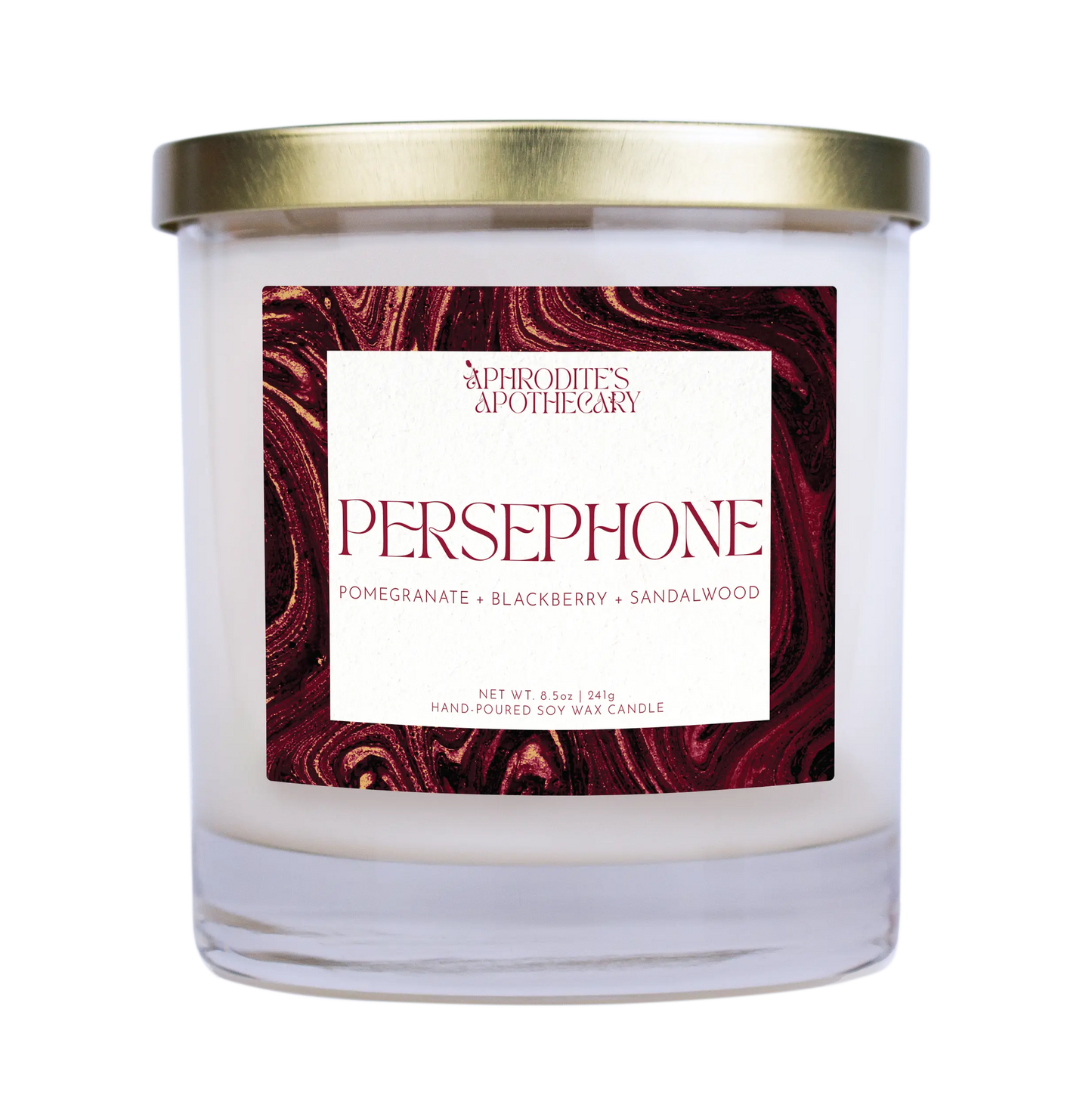 Persephone Candle 8.5 oz on transparent background